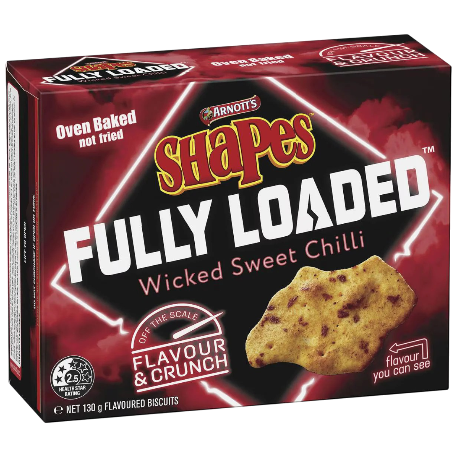 Arnott's Shapes Fully Loaded Wicked Sweet Chilli Flavour (Australia) - 4.86oz (130g)