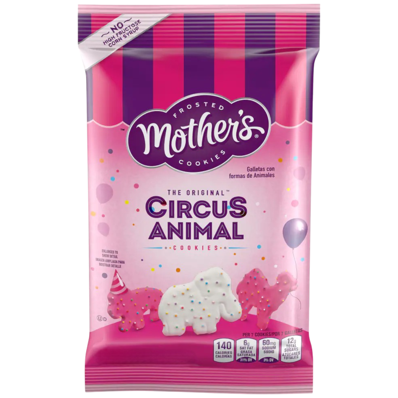 Mother's Circus Animal Frosted Cookies Snack Bag - 1oz (26g)