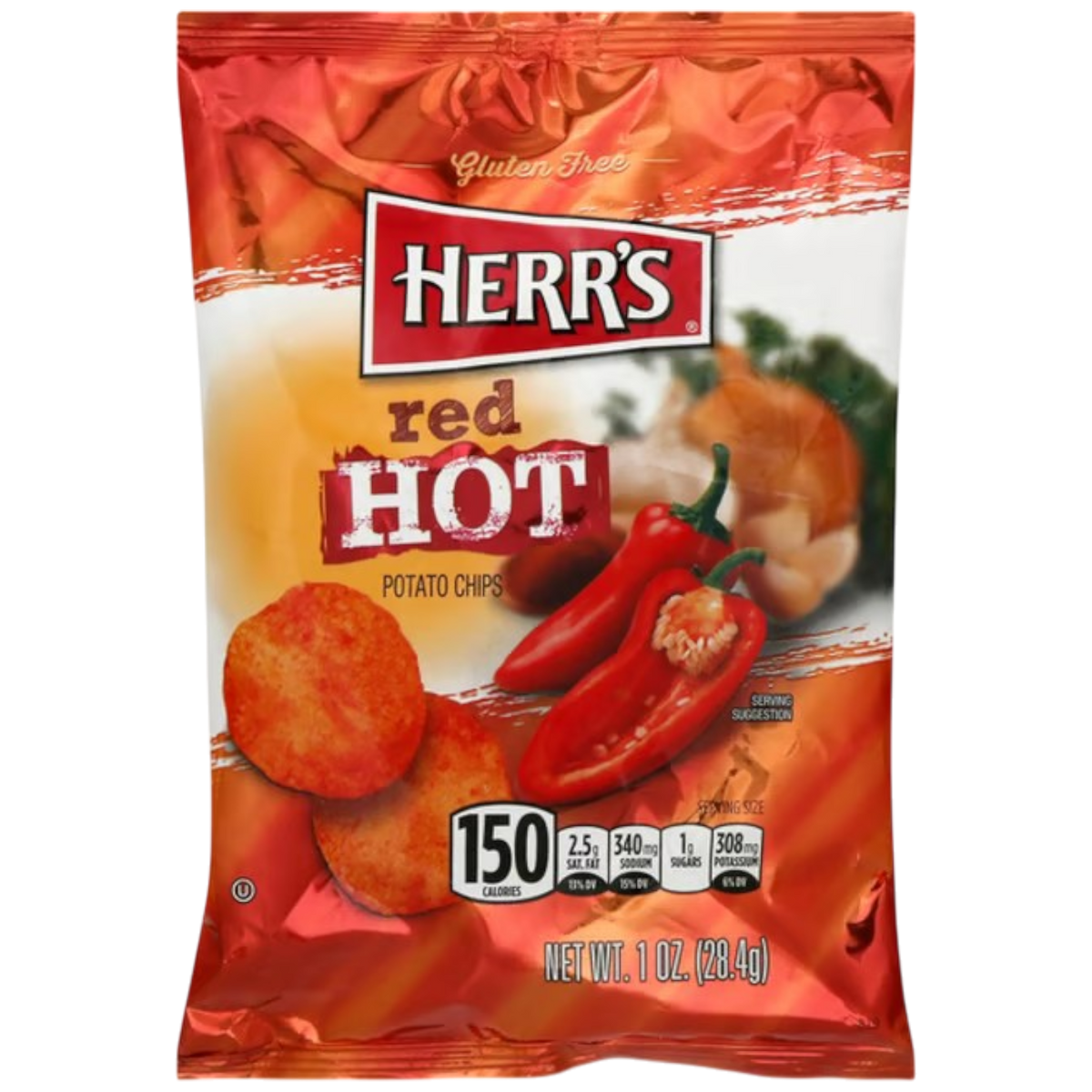 Herr's Red Hot Chips - 1oz (28g) - Poppin Candy