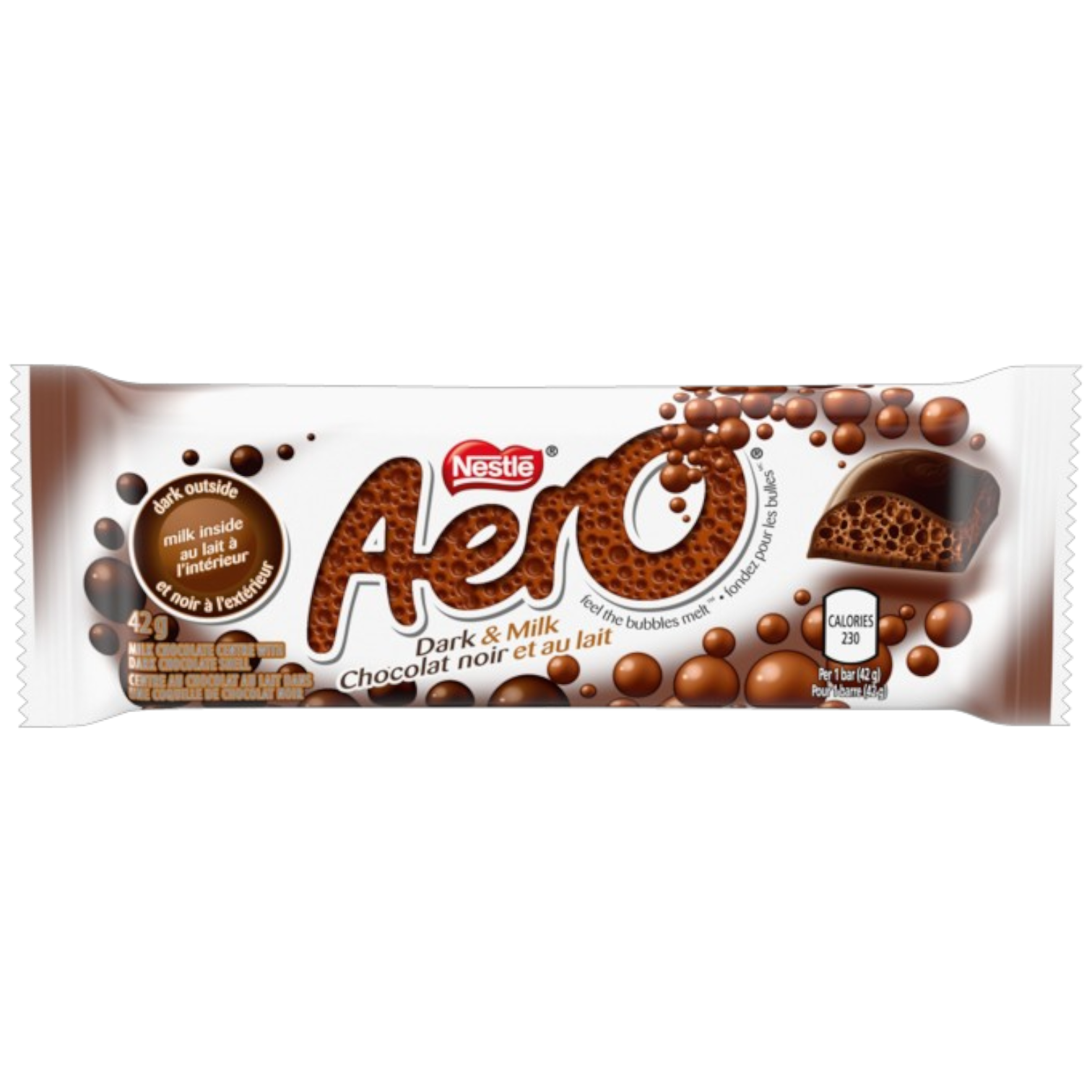 Aero Dark & Milk Chocolate Bar (Canada) - 1.48oz (42g)
