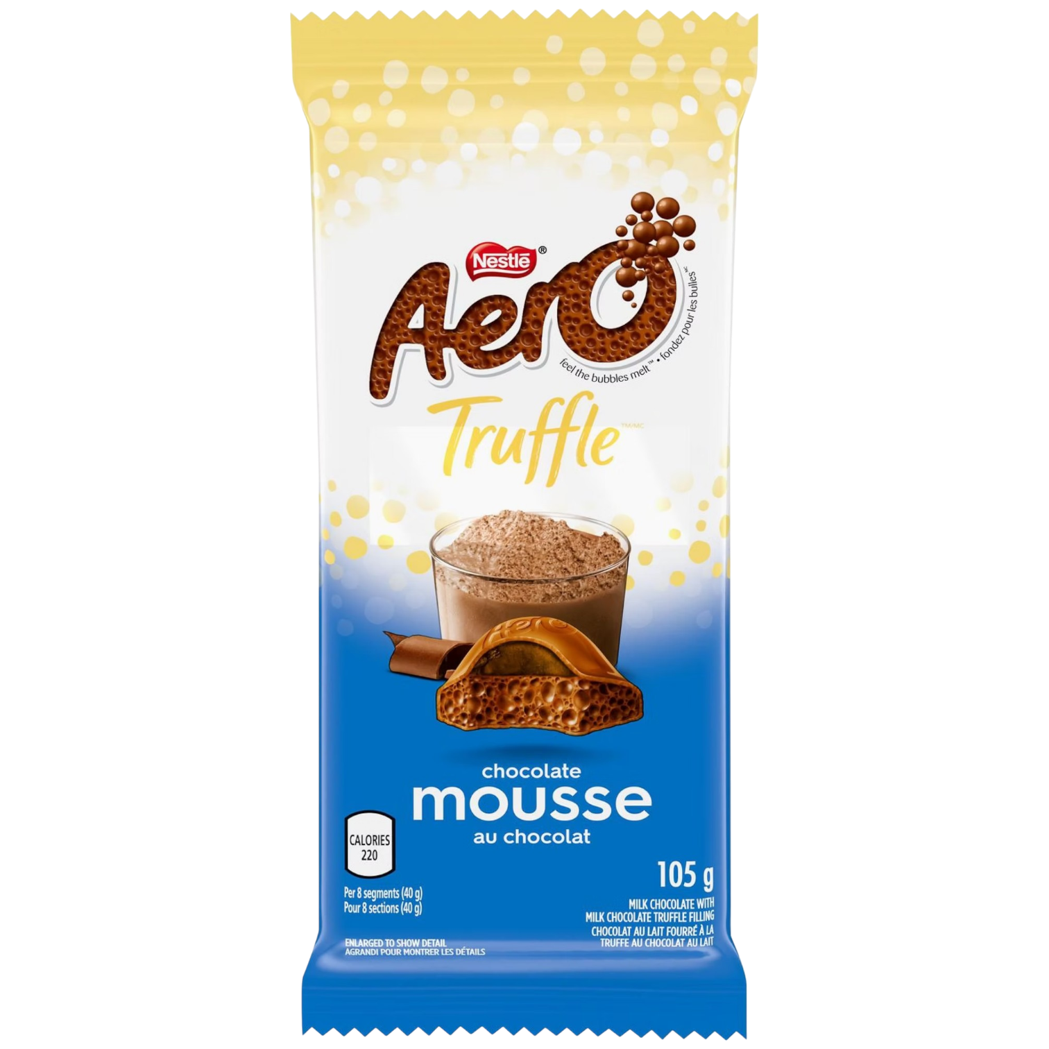 Aero Truffle Chocolate Mousse Chocolate Block (Canada) - 3.70oz (105g)