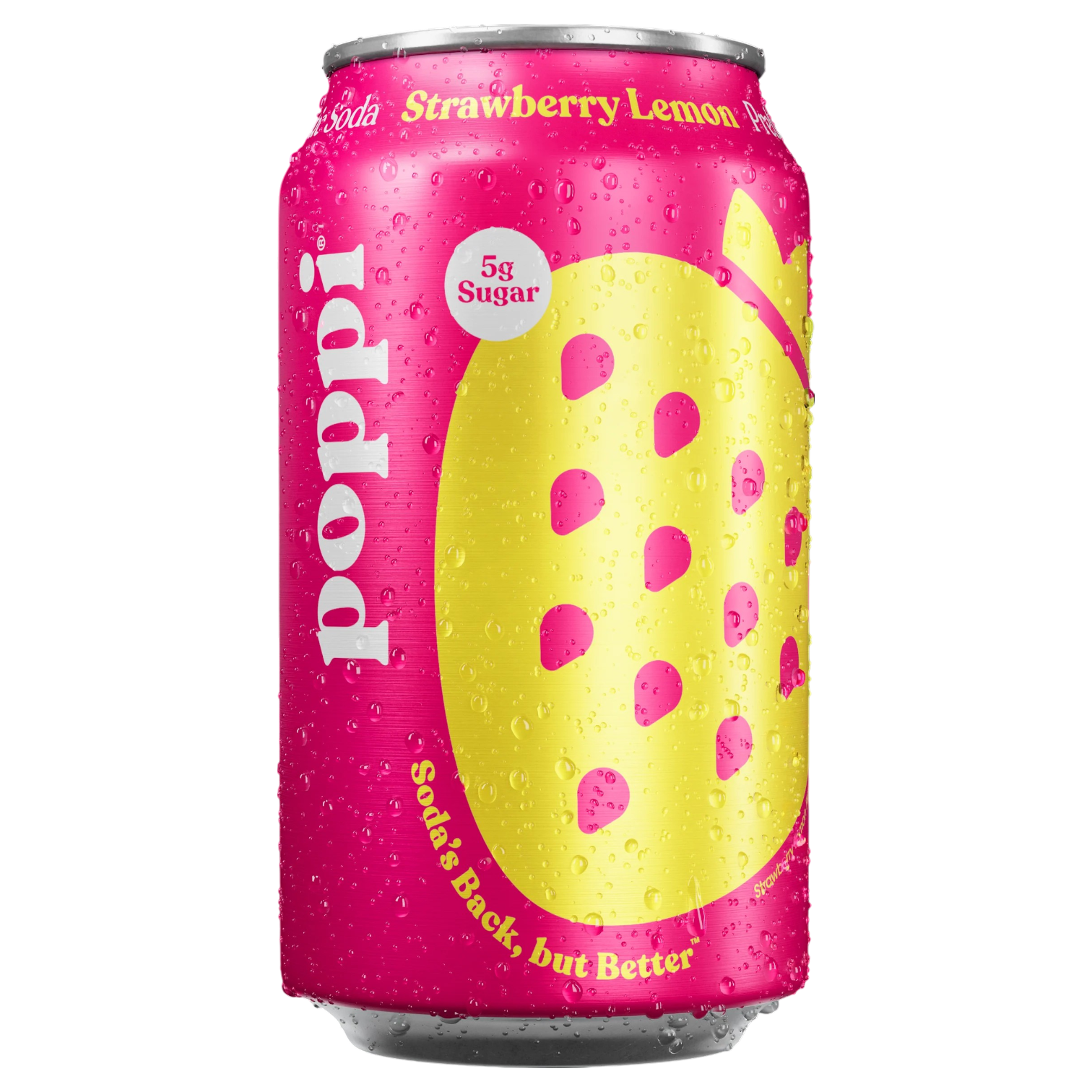 Poppi Strawberry Lemon Prebiotic Soda - 12fl.oz (355ml)