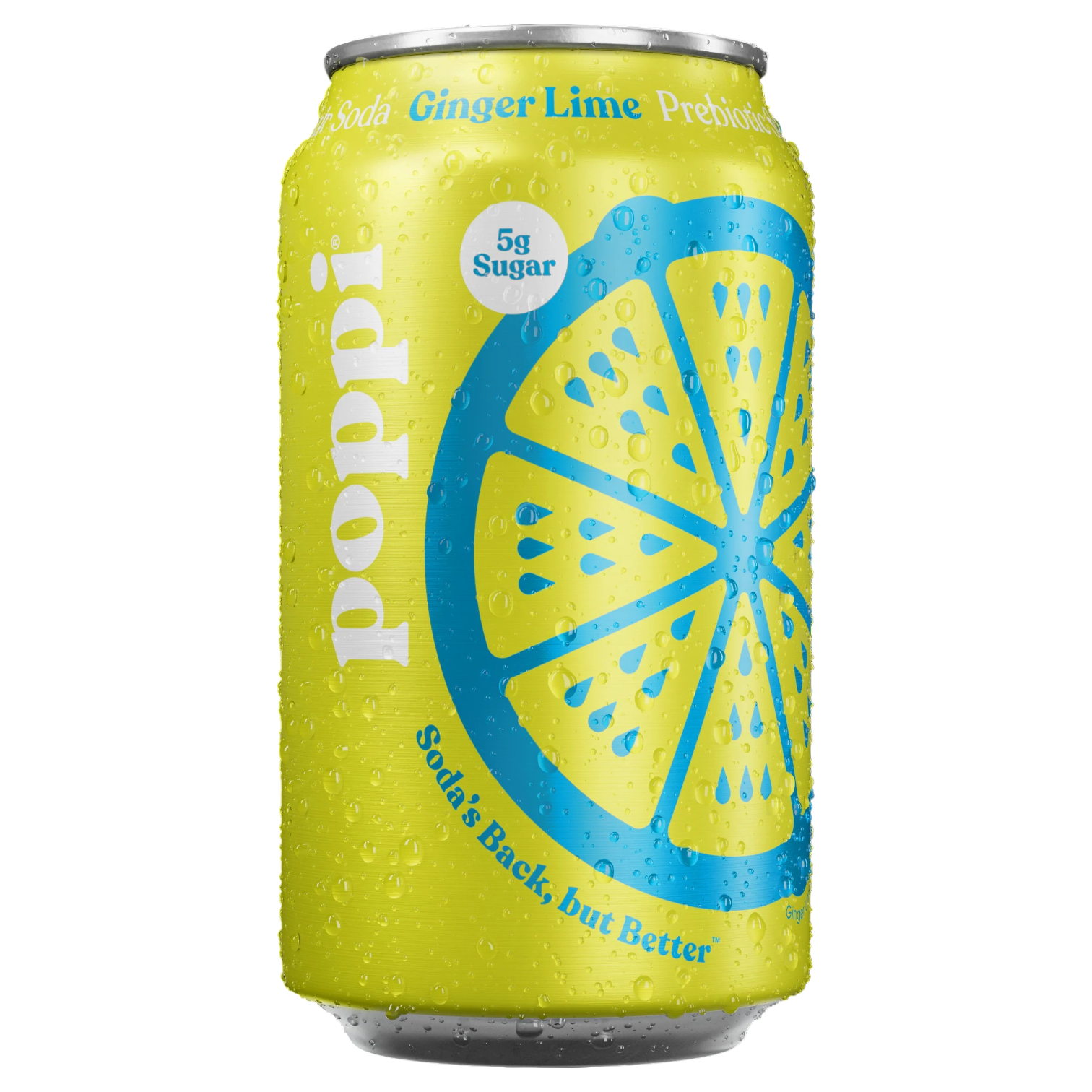 Poppi Ginger Lime Prebiotic Soda - 12fl.oz (355ml)