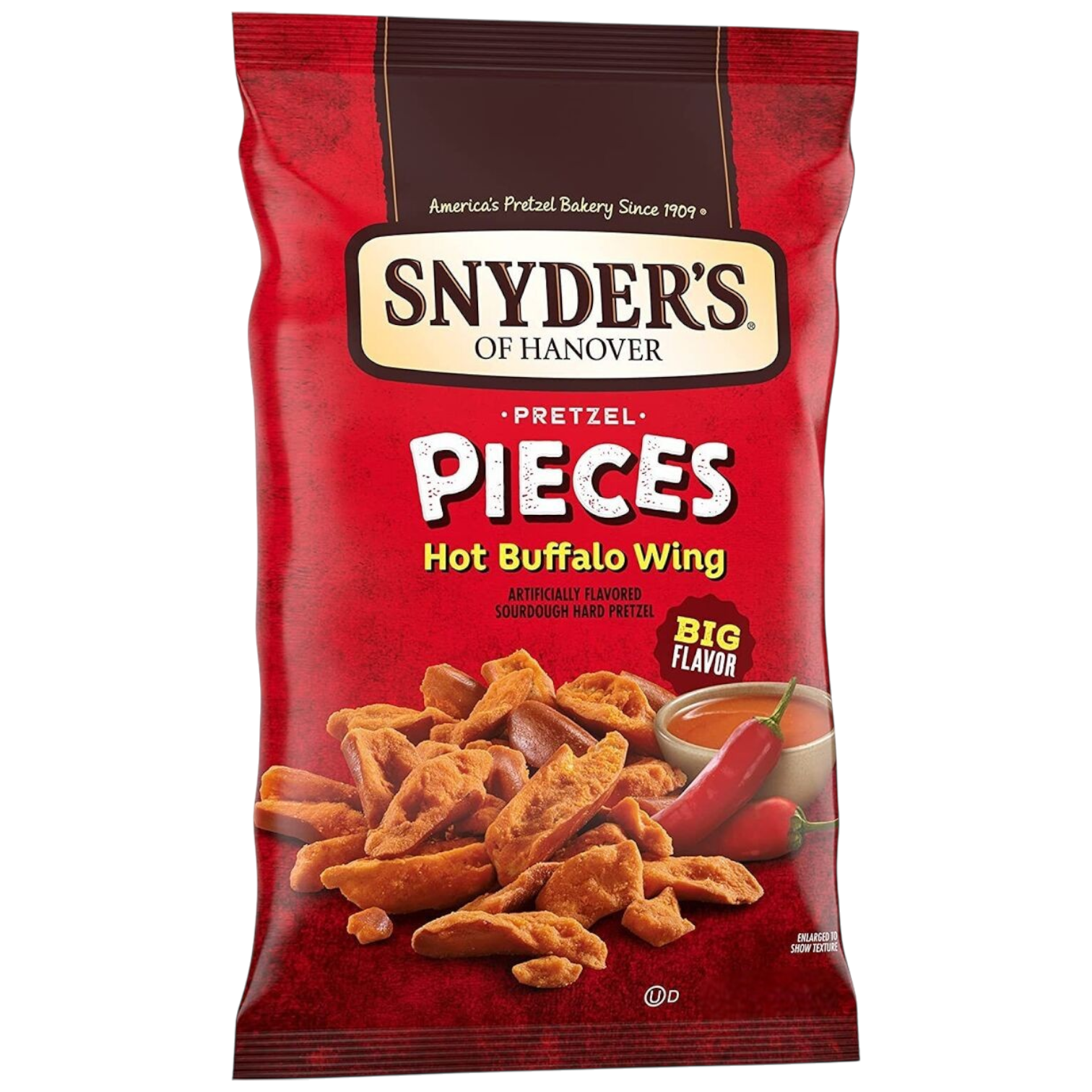 Snyder's Pretzel Pieces Hot Buffalo Wings Flavour - 3.8oz (110g)