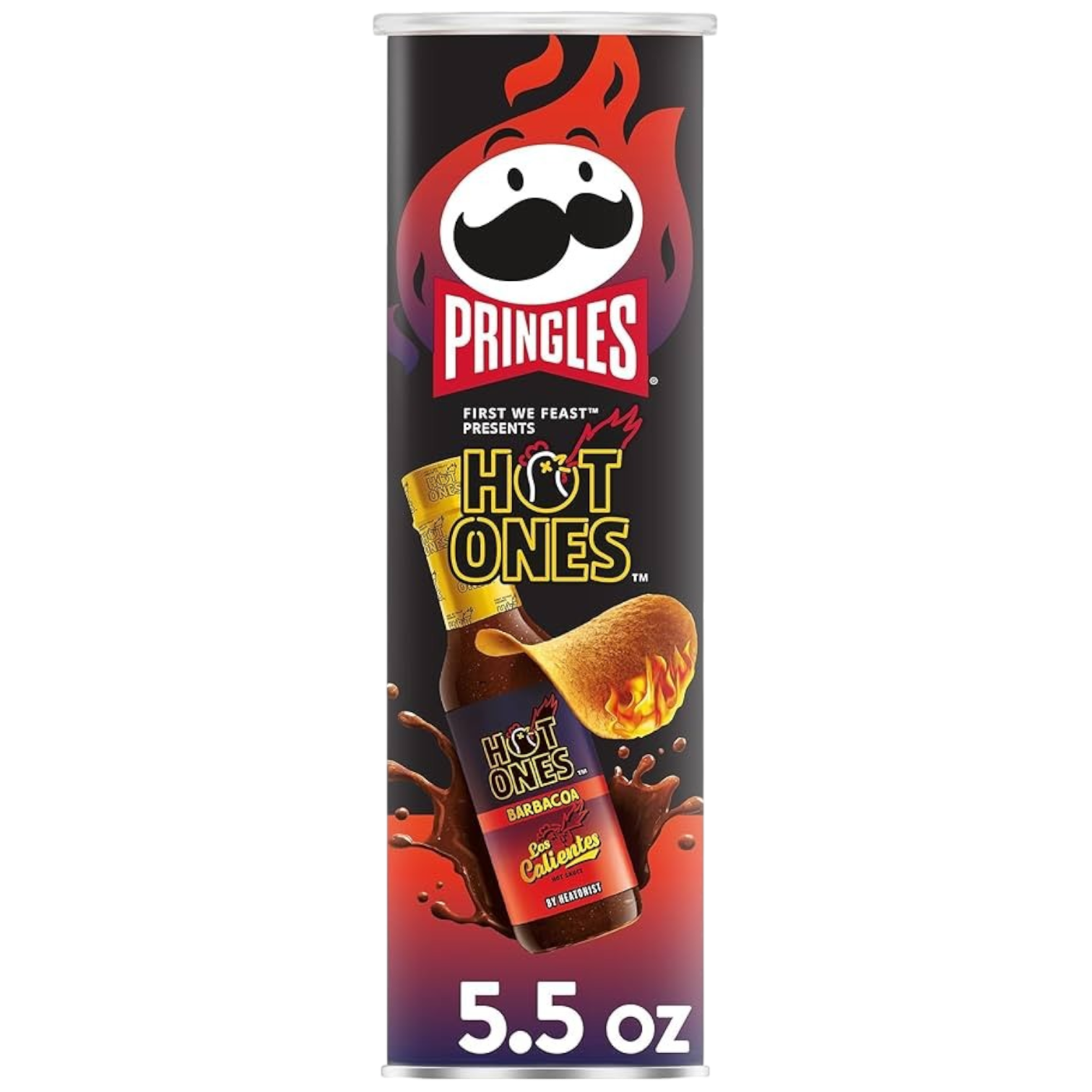 Pringles Hot Ones Barbacoa - 5.5oz (158g)