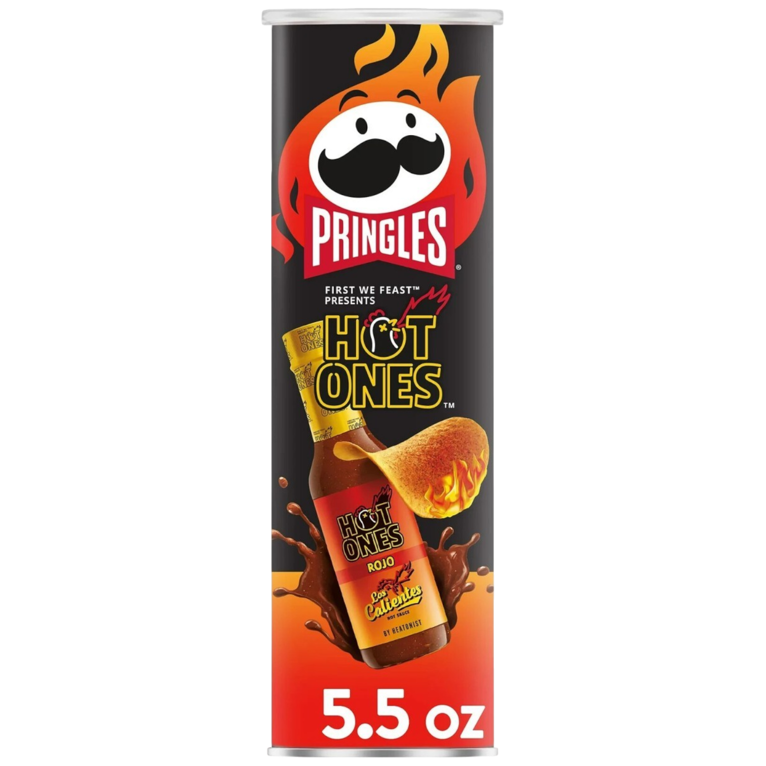 Pringles Hot Ones Rojo - 5.5oz (158g)