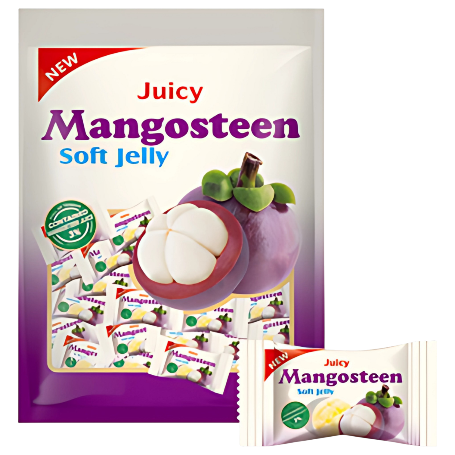 Juicy Mangosteen Soft Jelly Gummies - 3.5oz (100g)