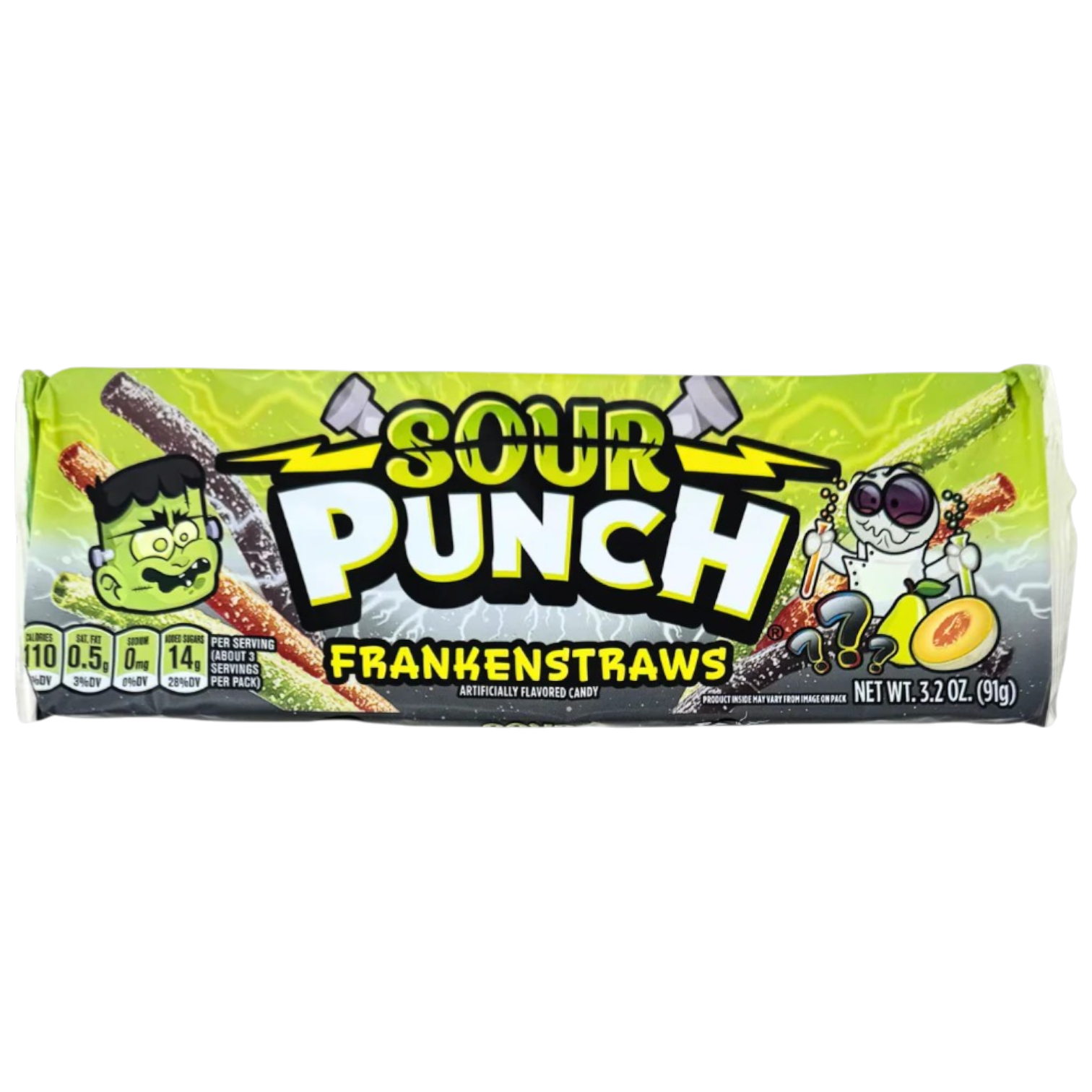 Sour Punch FrankenStraws Tray - 3.2oz (91g)