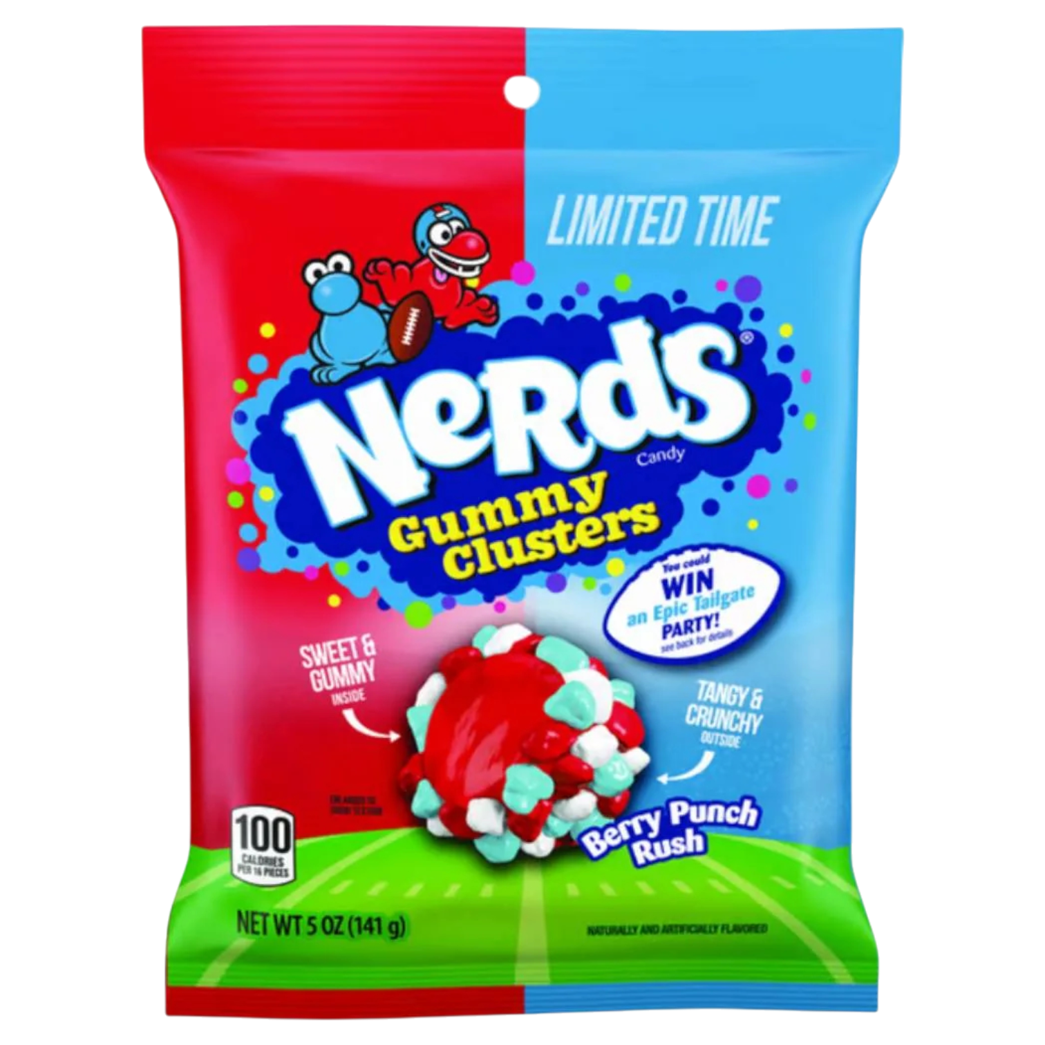 Nerds Gummy Clusters Berry Punch Rush Peg Bag (Limited Edition) - 5oz (141g)