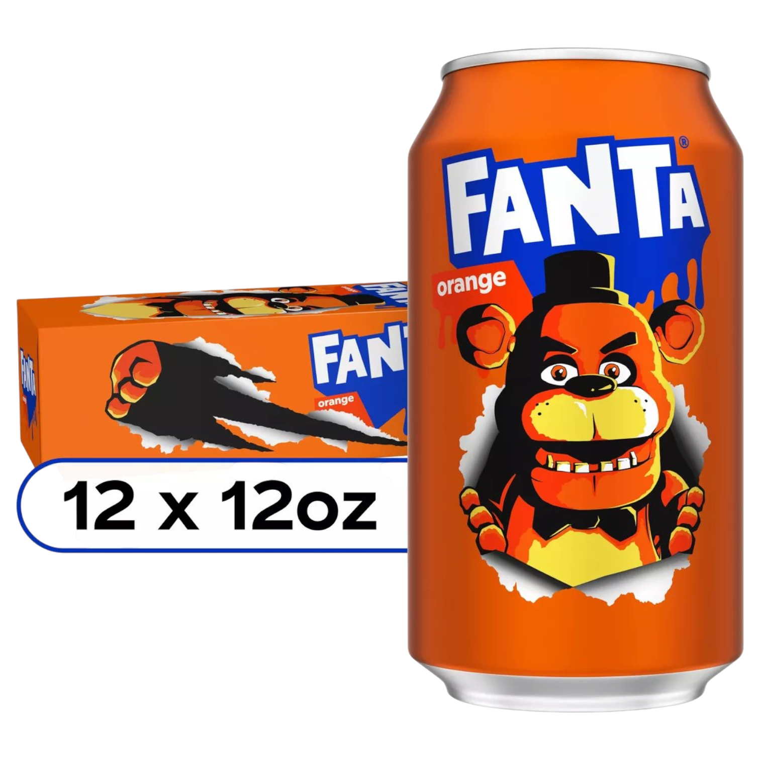Fanta Orange Freddy Fazbear Halloween Edition - 12fl.oz (355ml)