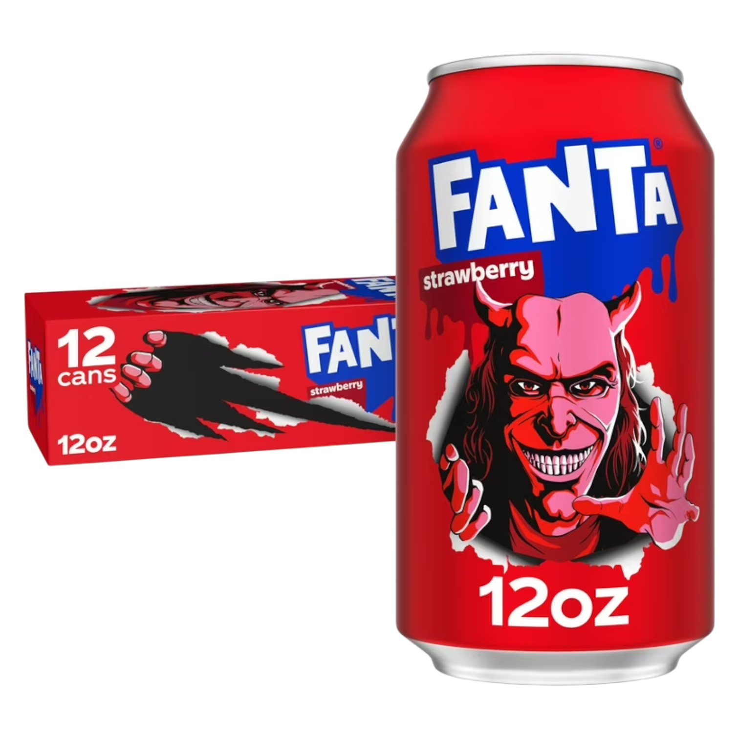 Fanta Strawberry The Grabber Halloween Edition - 12fl.oz (355ml)