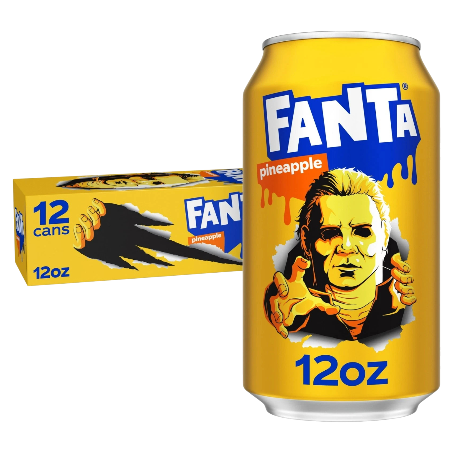 Fanta Pineapple Michael Myers Halloween Edition - 12fl.oz (355ml)
