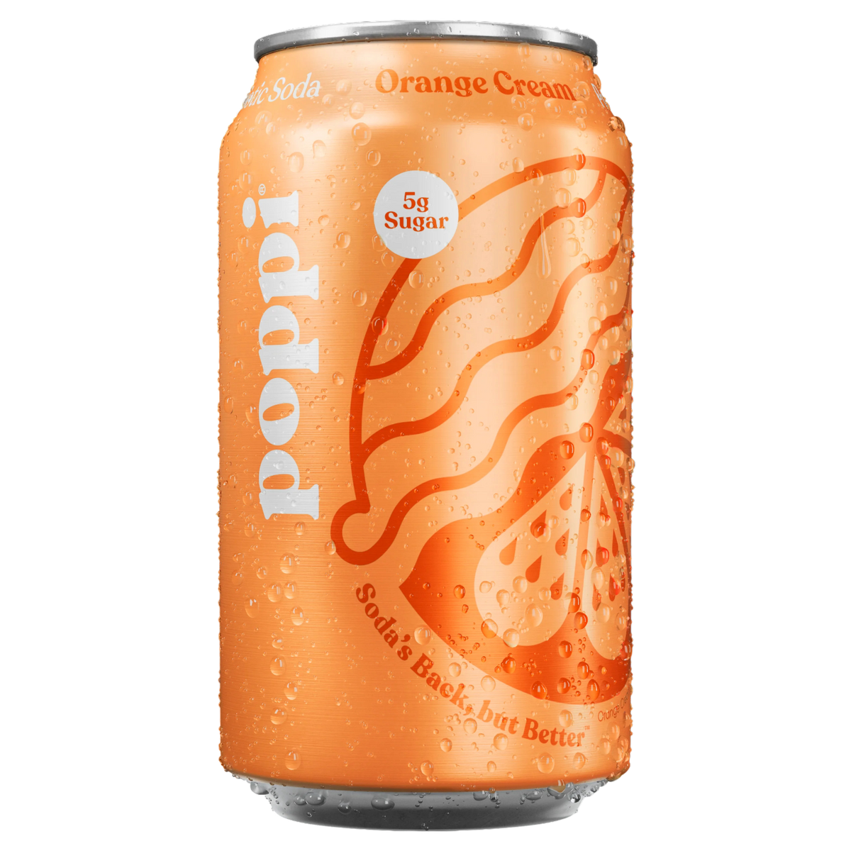 Poppi Orange Cream Prebiotic Soda - 12fl.oz (355ml) – Poppin Candy