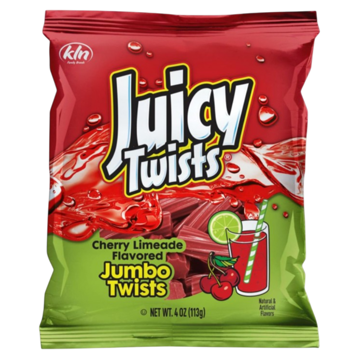 Juicy Twists Cherry Limeade - 4oz (113g) – Poppin Candy