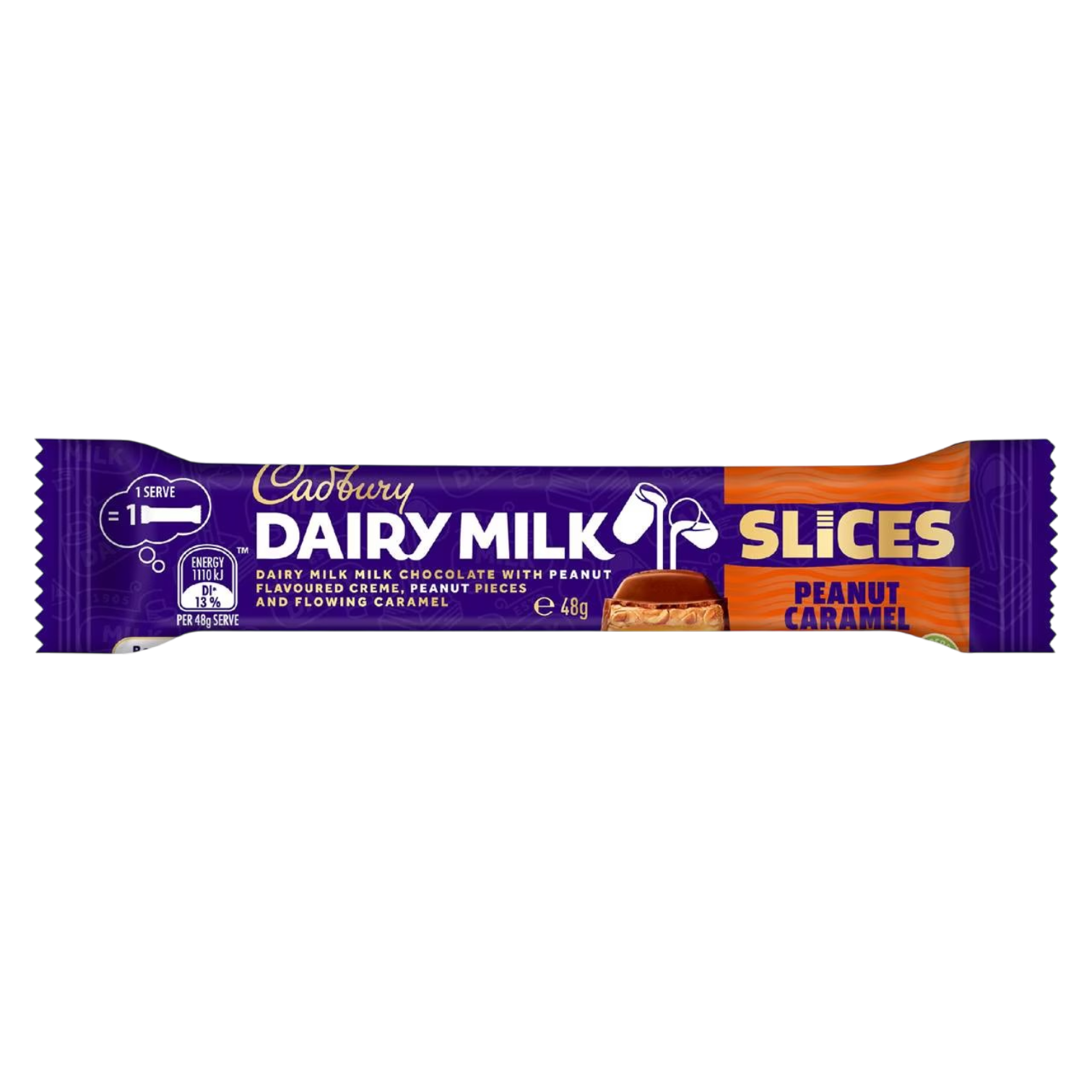 Cadbury Dairy Milk Slices Peanut Caramel - 1.69oz (48g)