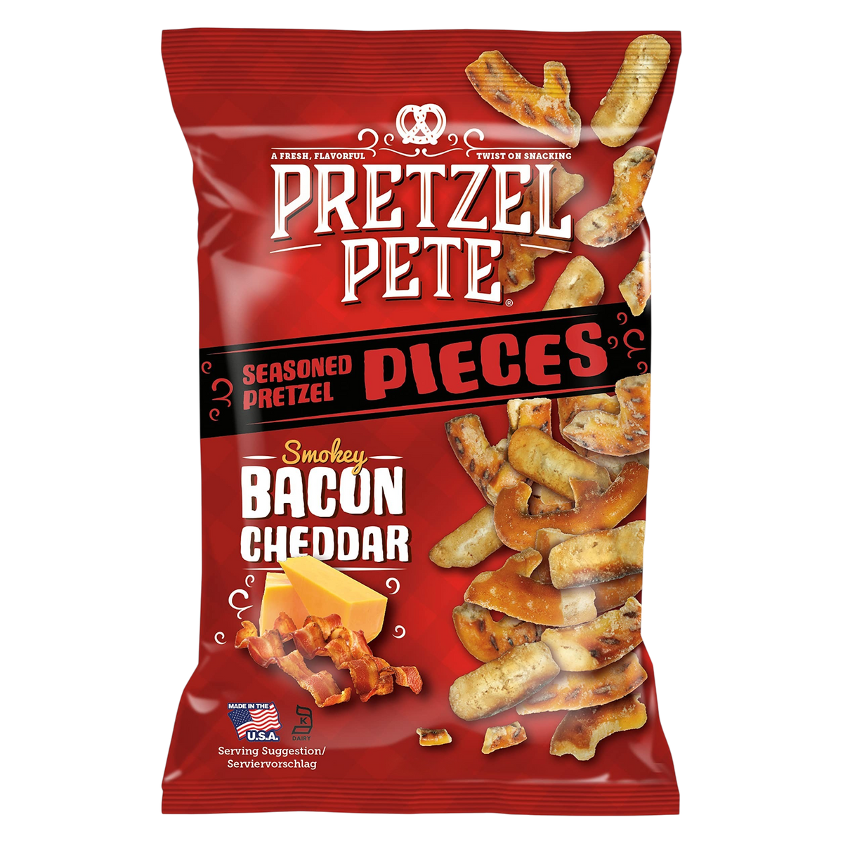 Pretzel Pete Bacon Cheddar Pretzel Pieces - 4.23oz (120g)