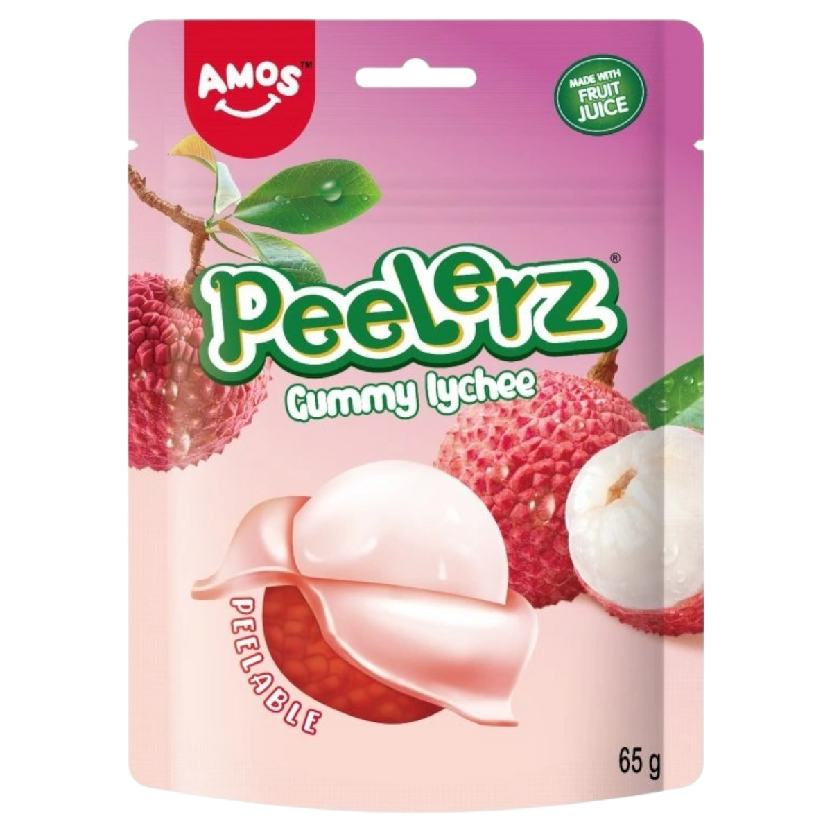 Amos Peelerz Lychee - 2.3oz (65g) – Poppin Candy