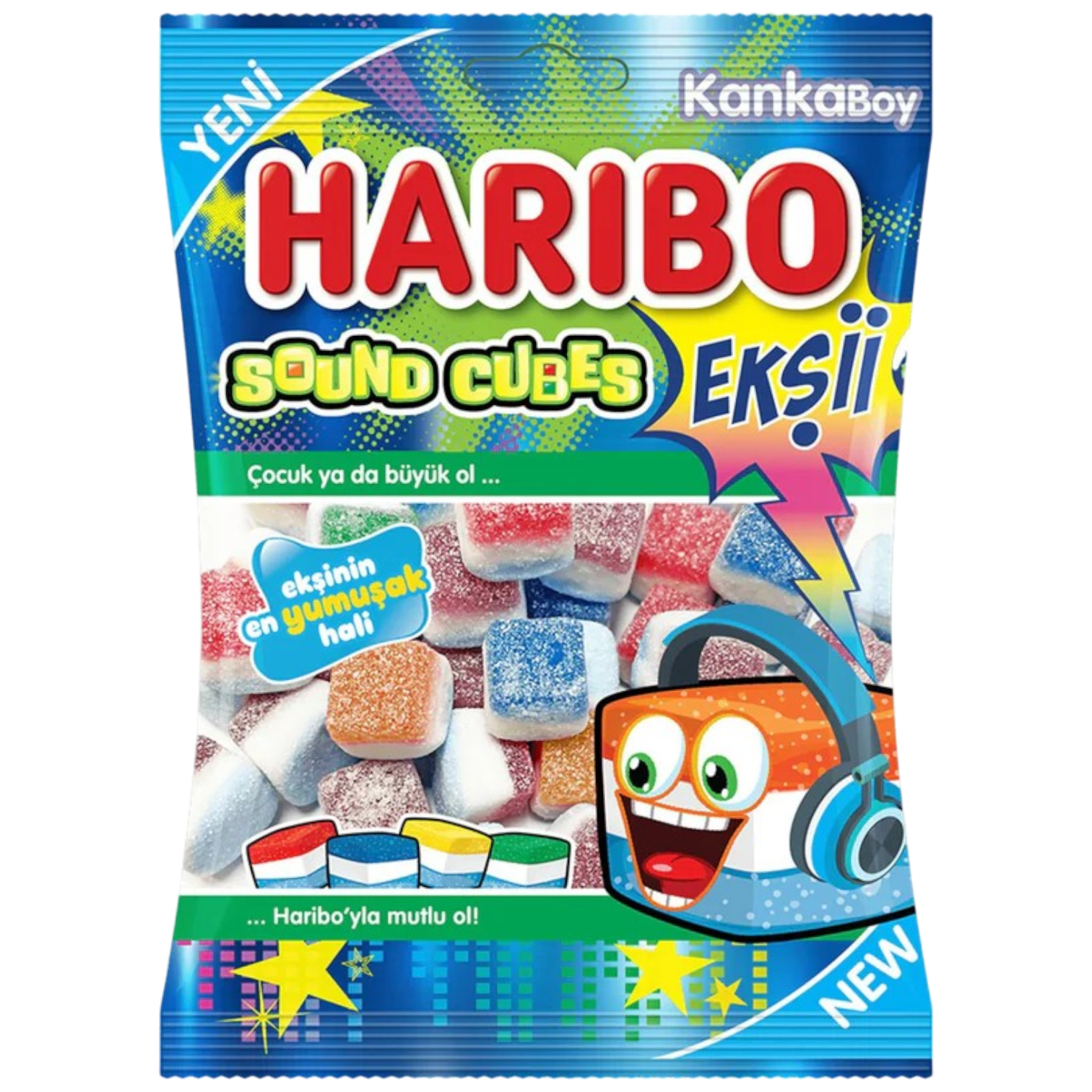 Haribo Sound Cubes Sour (Eksii) - 2.47oz (70g)