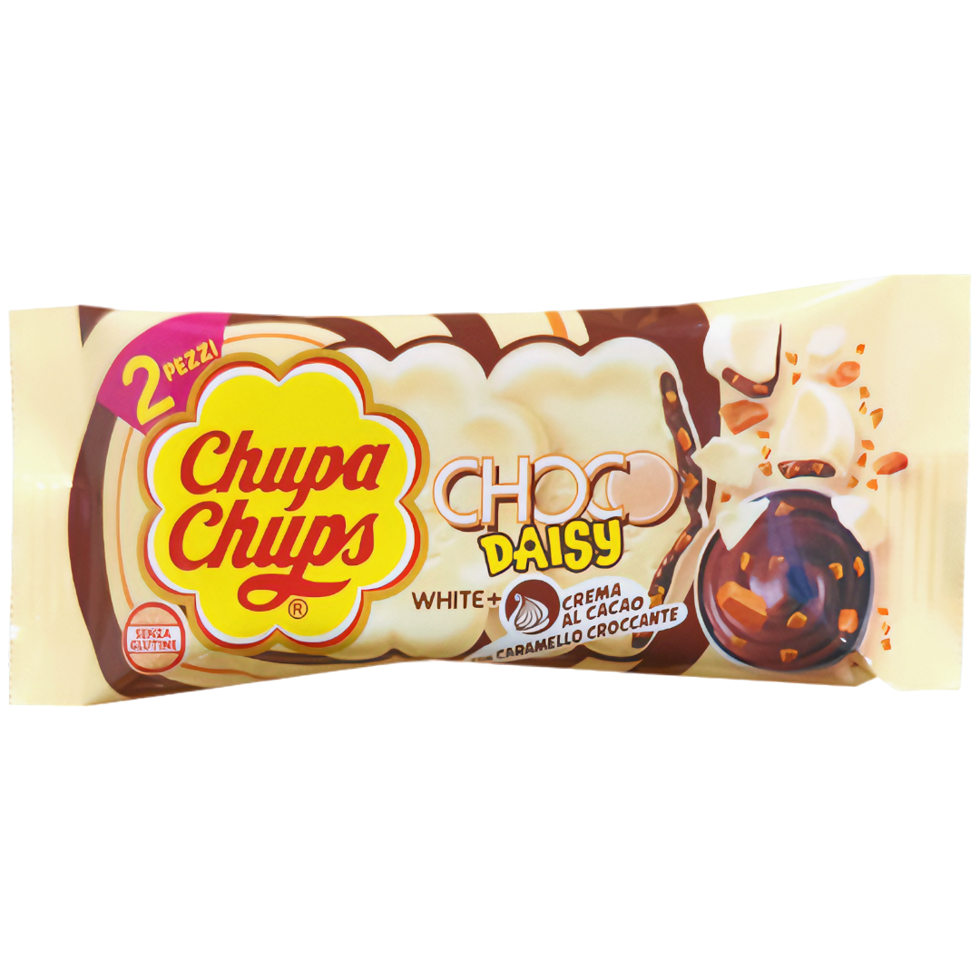 Chupa Chups Choco Daisy White Caramel (Italy) - 1.19oz (34g