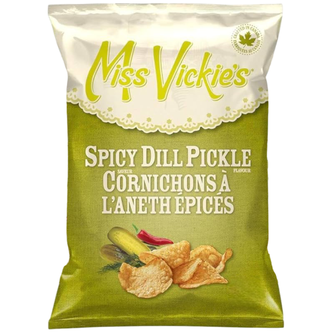 Miss Vickie's Spicy Dill Pickle Potato Chips (Canada) - 1.41oz (40g)