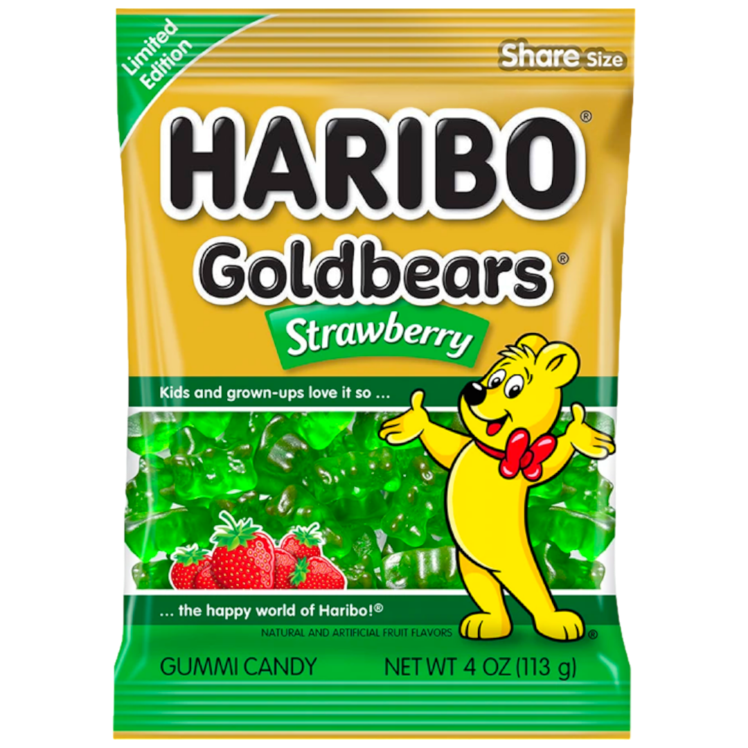 ☆1点限り☆ クラックス HARIBO トレーディング カ 114323 113 Haribo Goldbears Strawberry (Limited Edition) - 4oz (113g