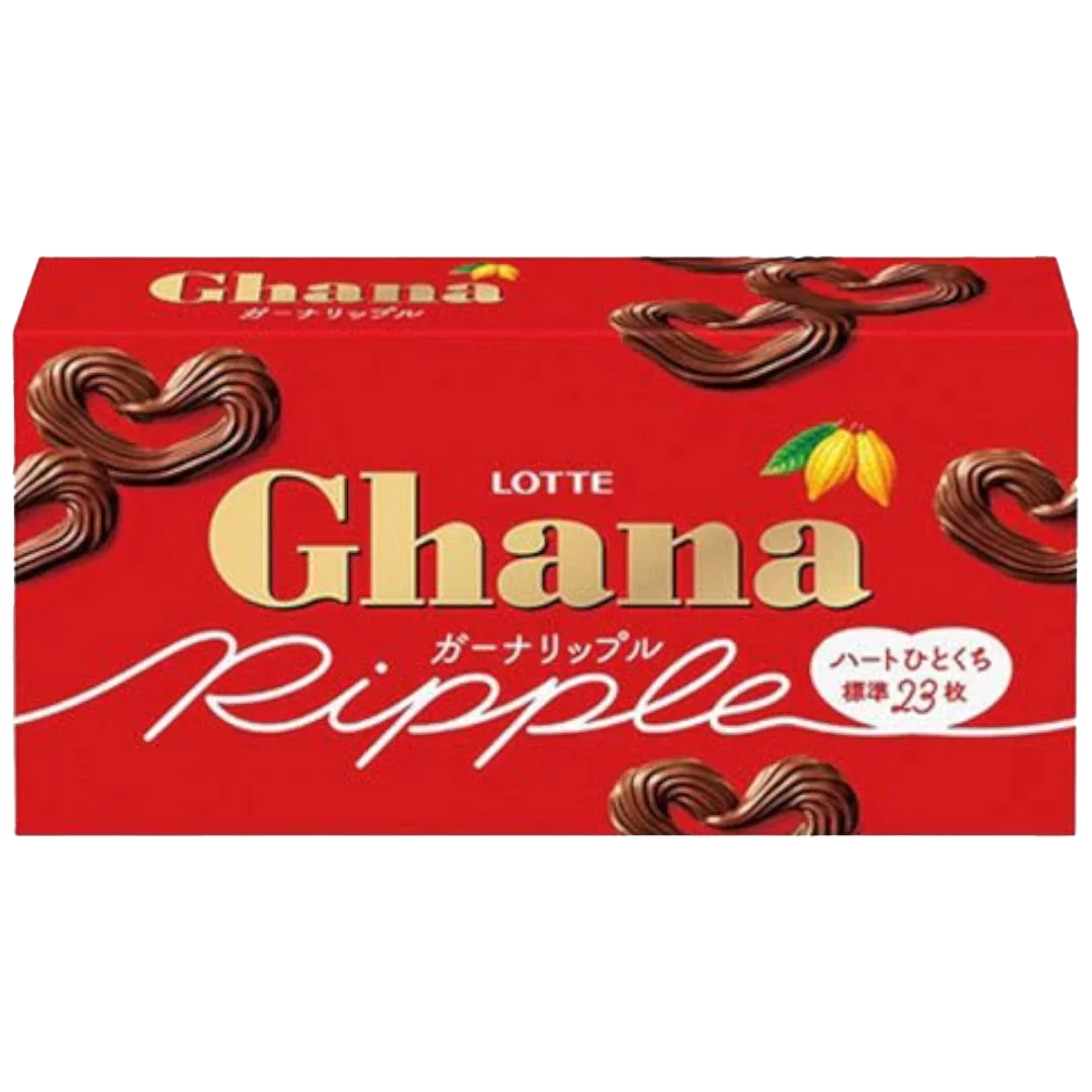 Lotte Ghana Ripple With Pretzel Chocolate - 2.04oz (58g)