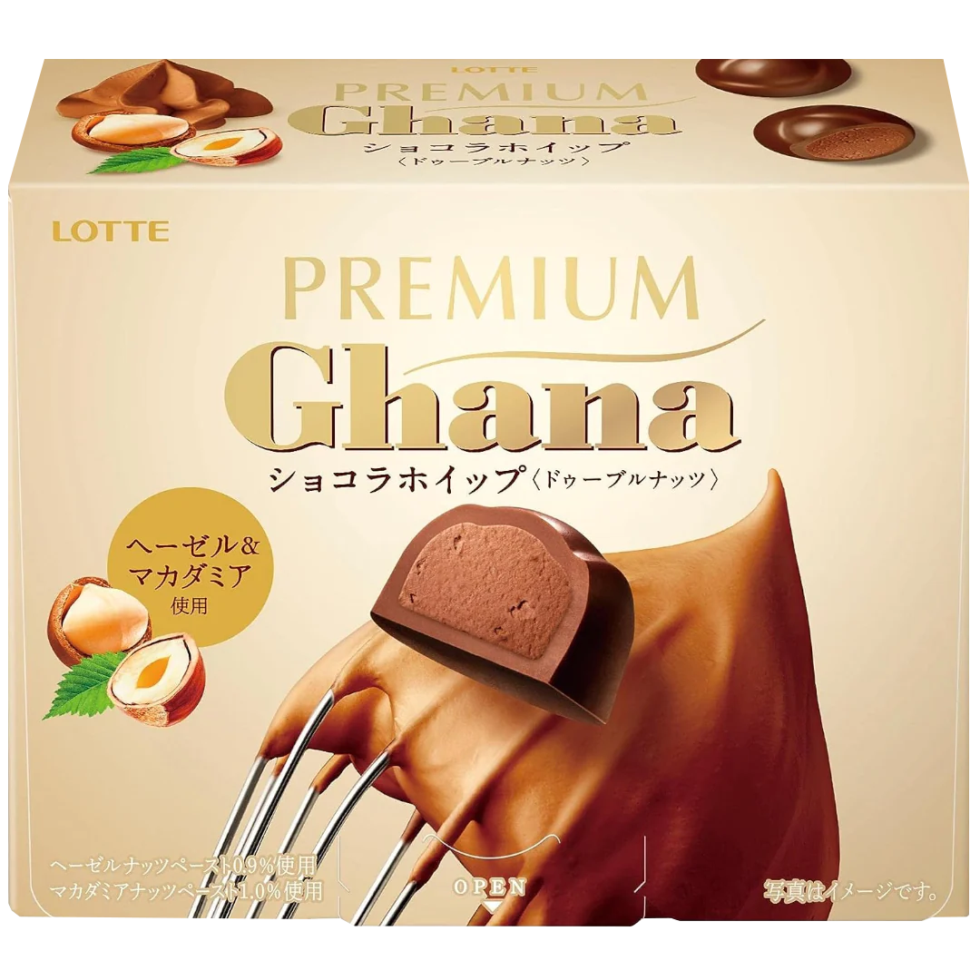 Lotte Premium Ghana Chocolate Whip - 2.01oz (57g)