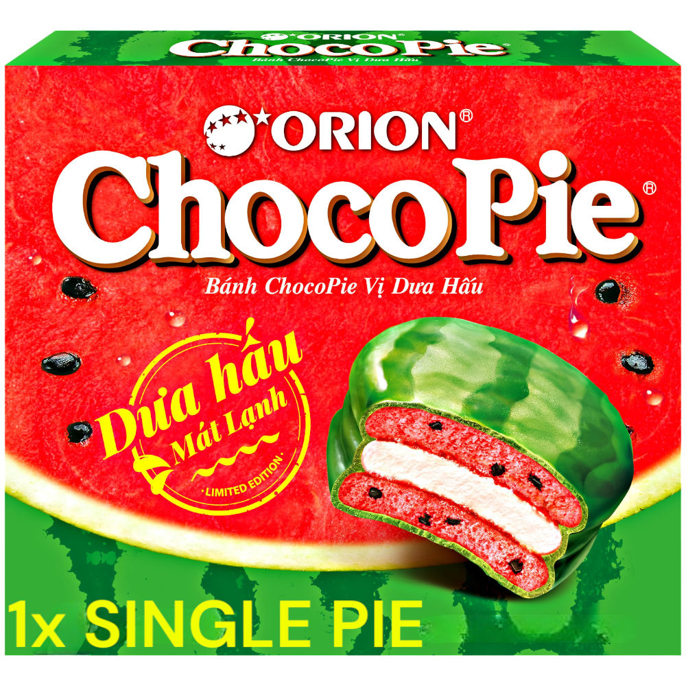 Orion Choco Pie Watermelon Flavour Single Limited Edition (Vietnam