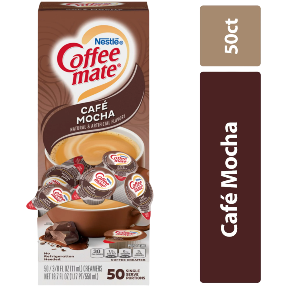 Coffee-Mate Café Mocha Liquid Creamer Singles - 0.375fl.oz (11ml)