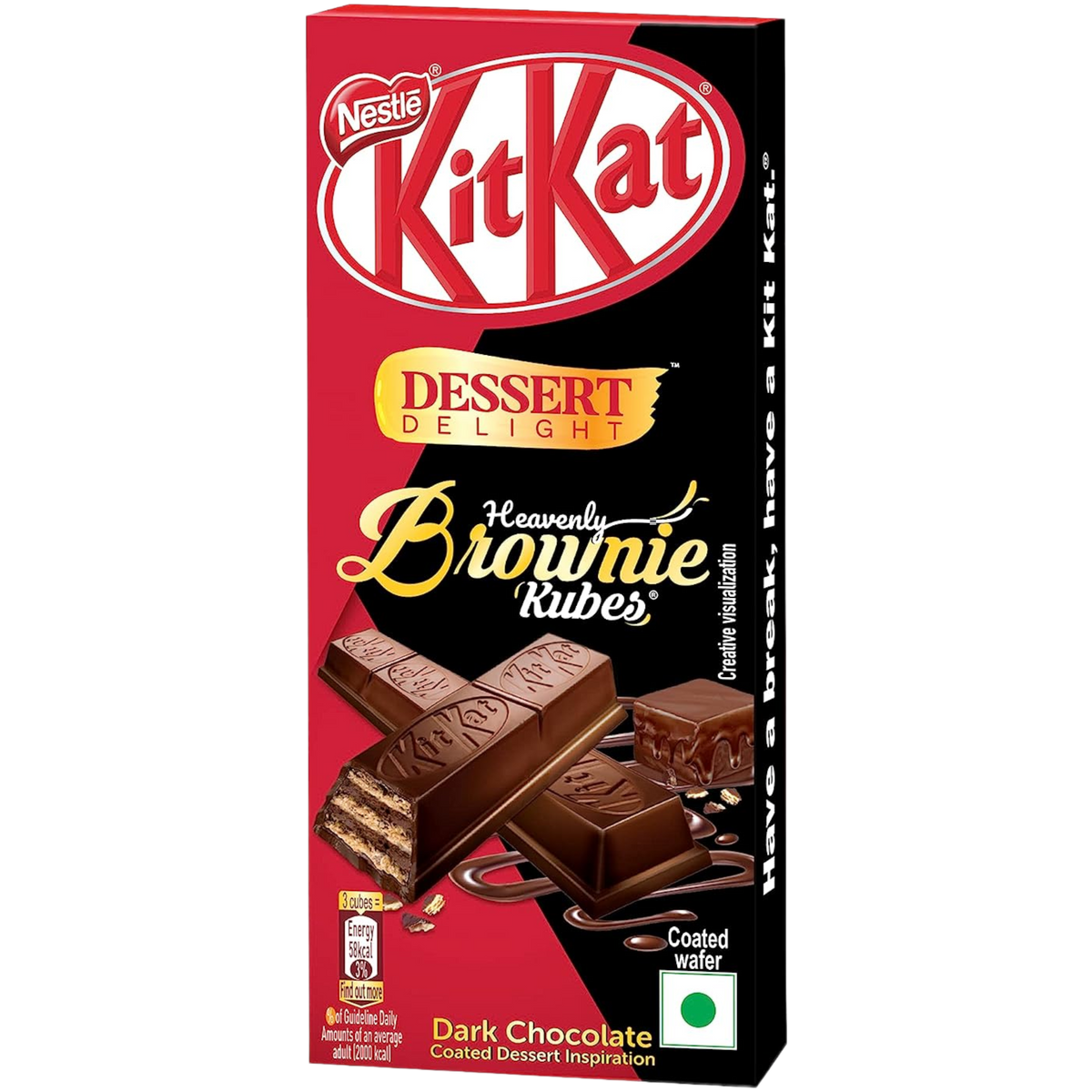 Kit Kat Dessert Delight Heavenly Brownie Kubes (India) 1.76oz (50g