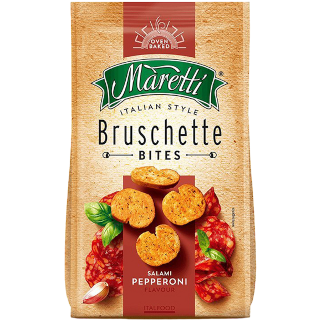 Maretti Oven Baked Bruschette Bites Salami Pepperoni - 2.5oz (70g)