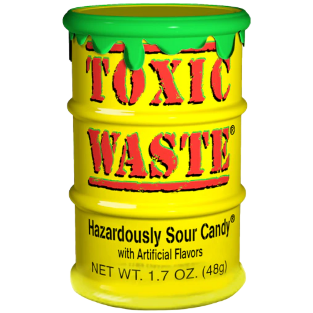 Toxic Waste Yellow Drum Extreme Sour Candy - 1.5oz (42g)