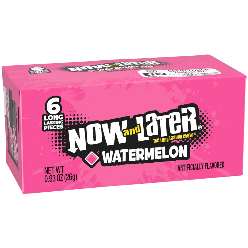 Now & Later 6 Piece Watermelon Candy 0.93oz (26g)
