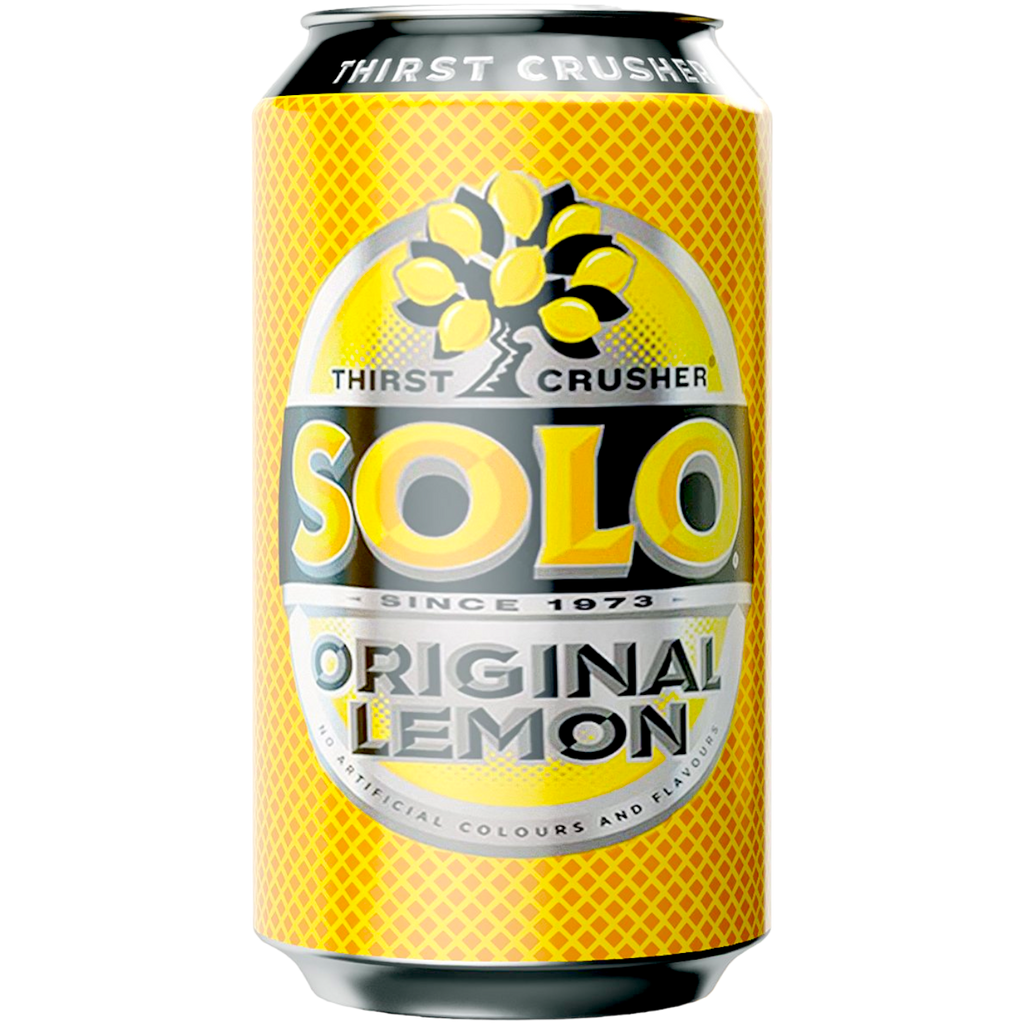 Schweppes Solo Original Lemon Thirst Crusher Soda (New Zealand) - 12.7l.oz (375ml)