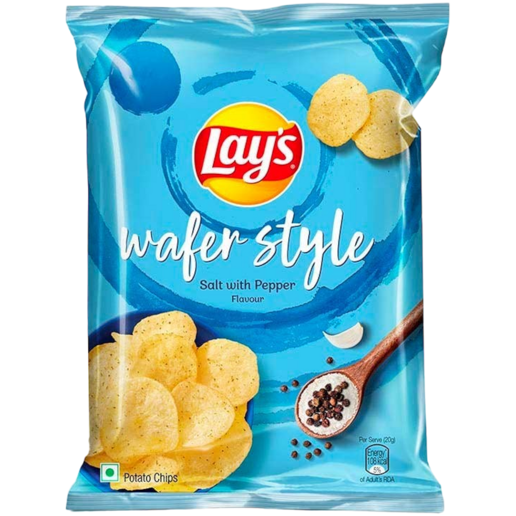 Lay's Wafer Style Salt With Pepper (Indian) – 1.76oz (50g)