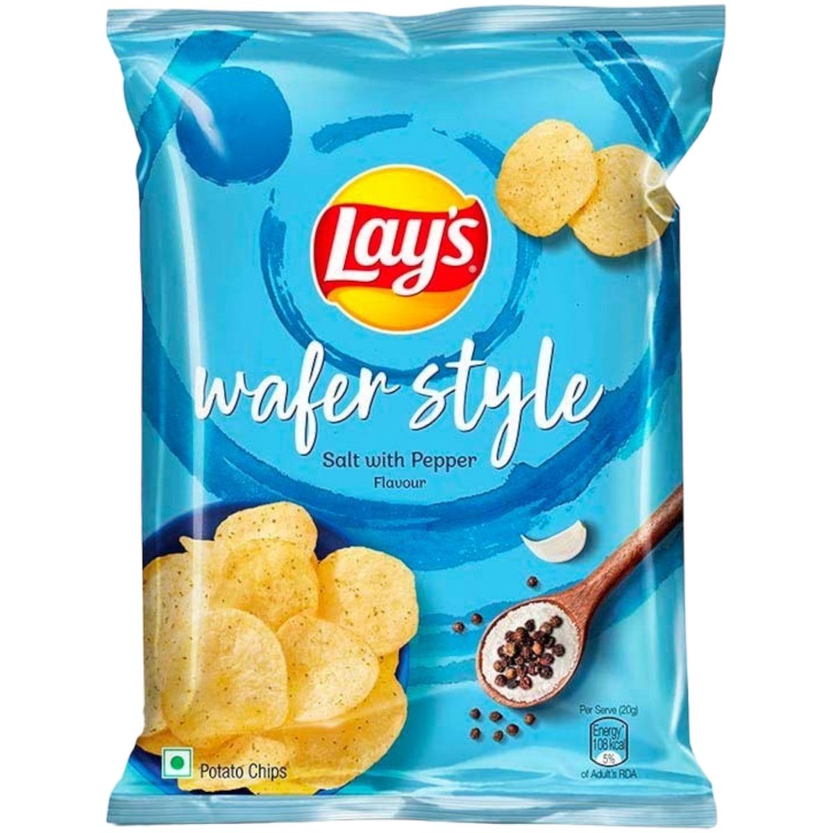 Lay's Wafer Style Salt With Pepper (Indian) 1.76oz (50g) Poppin Candy