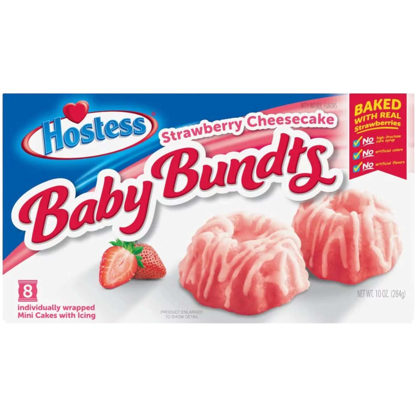 Hostess Strawberry Cheesecake Baby Bundts 8-Pack - 10oz (284g)
