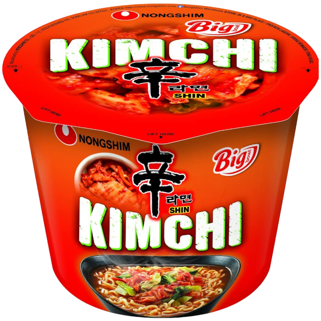 NongShim Shin Big Bowl Kimchi Noodles - 3.95oz (112g)