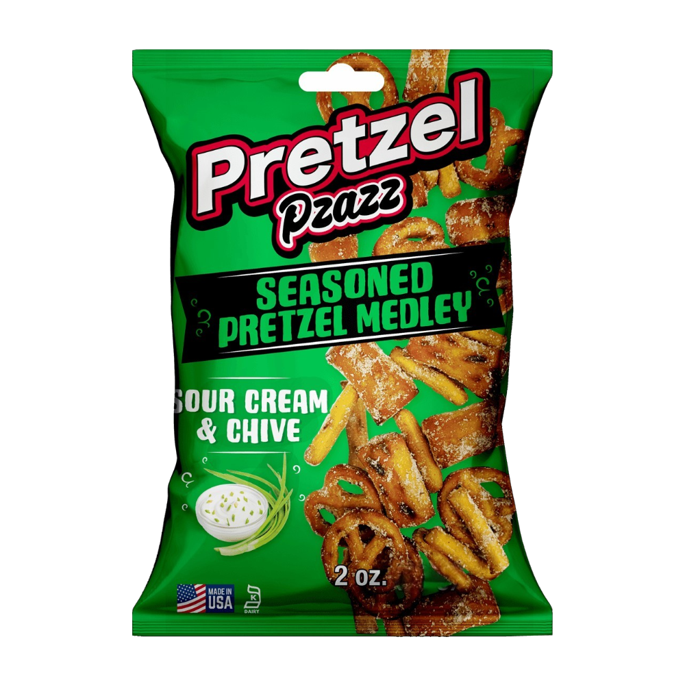 Pretzel Pzazz Sour Cream & Chive 2oz (57g)