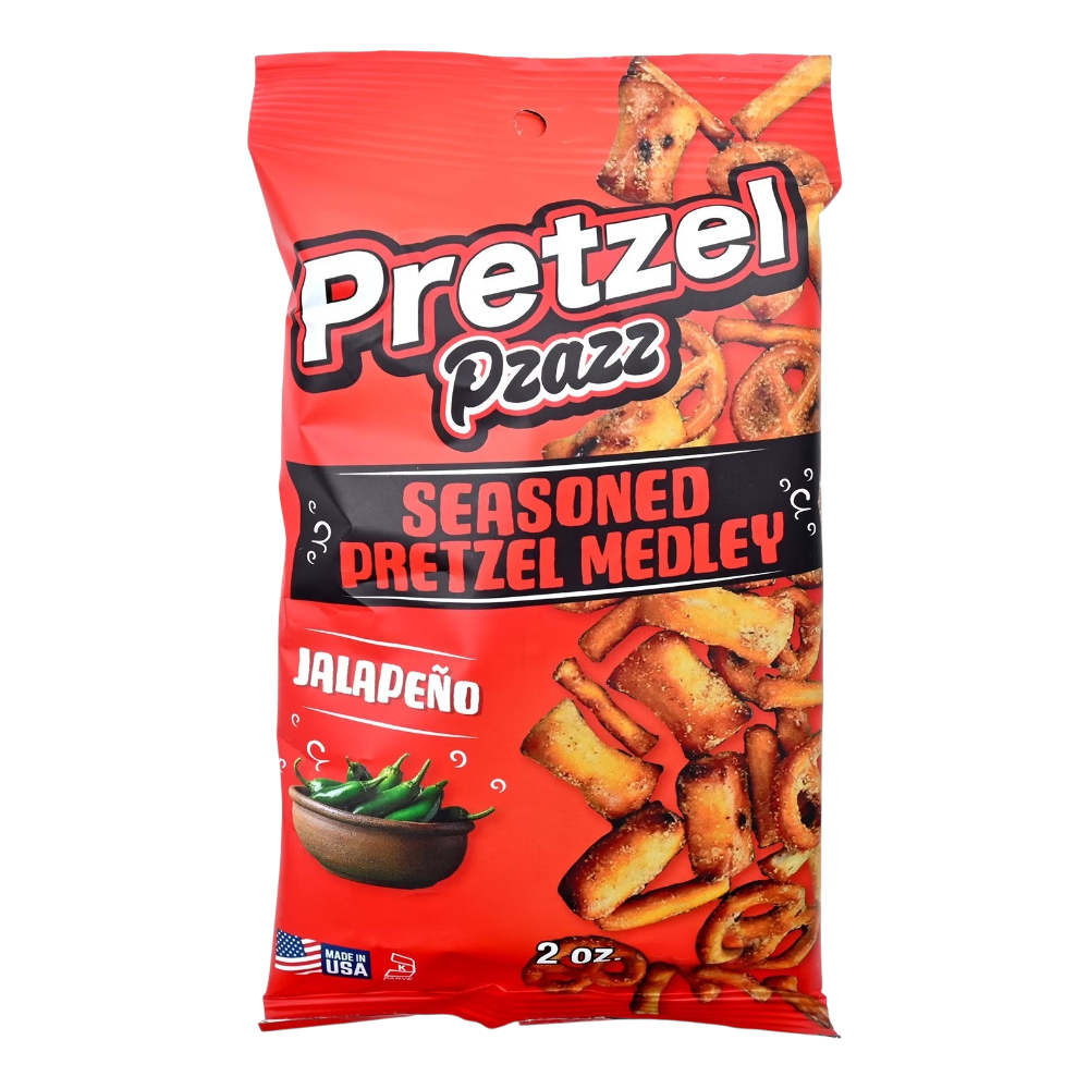 Pretzel Pzazz Jalapeno 2oz (57g) – Poppin Candy