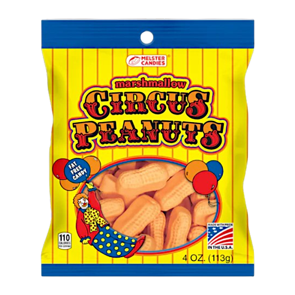 Melster Marshmallow Circus Peanuts Banana Flavour - 4oz (113g)