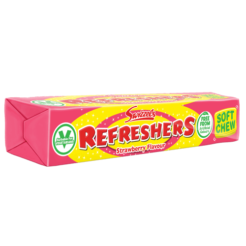 Swizzels Refreshers Strawberry Chews Stick Pack (SINGLE) - 1.51oz (43g)