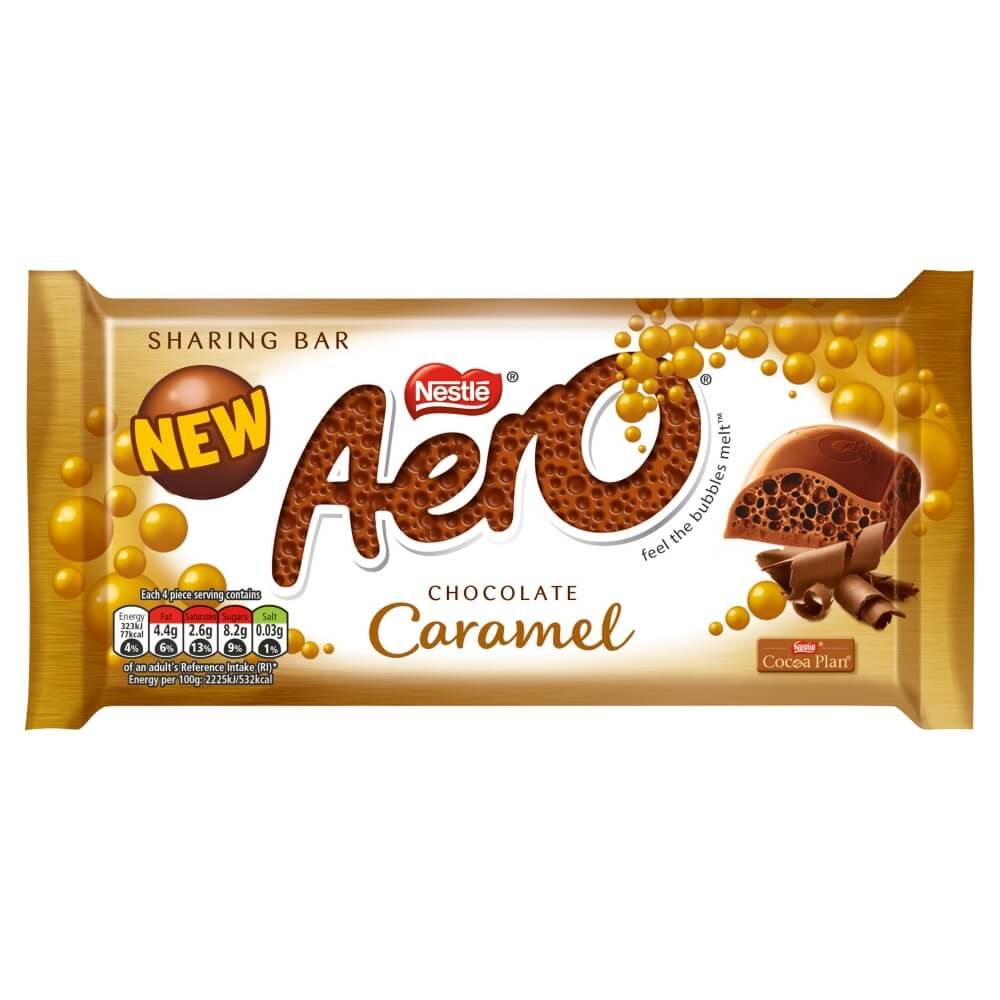Aero Caramel Chocolate Sharing Bar 100g