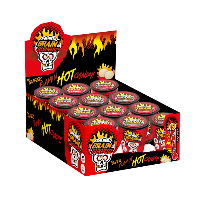 Brain Blasterz Super Flamin Hot Candy - 1.69oz (48g) – Poppin Candy