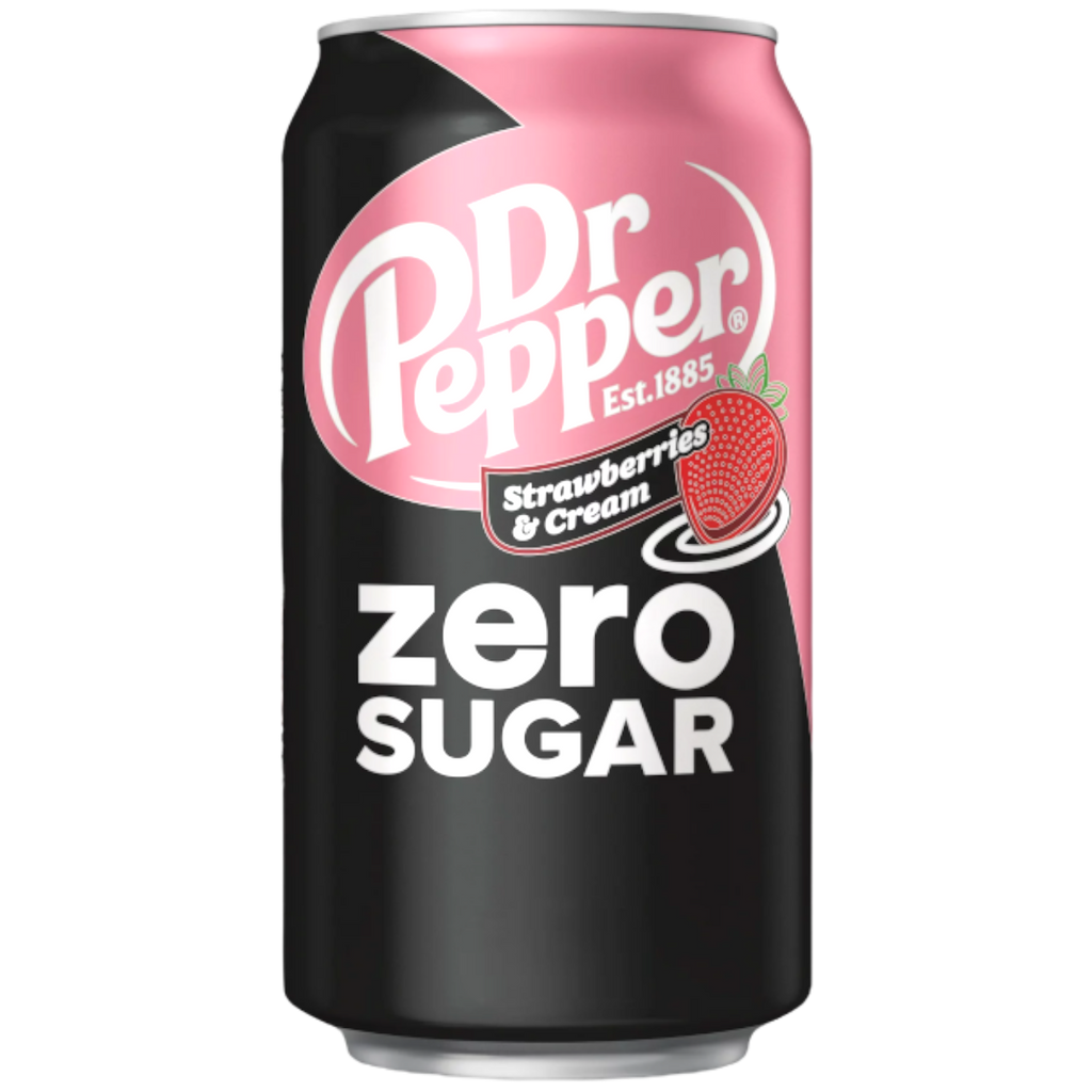 *NEW* Dr Pepper Strawberries & Cream Zero Sugar - 12fl.oz (355ml)