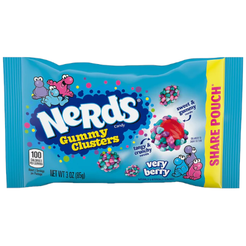 Nerds Gummy Clusters Very Berry Share Pouch - 3oz (85g)