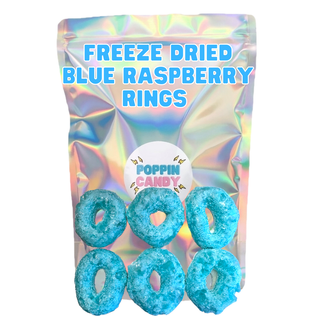 Freeze Dried Blue Raspberry Rings