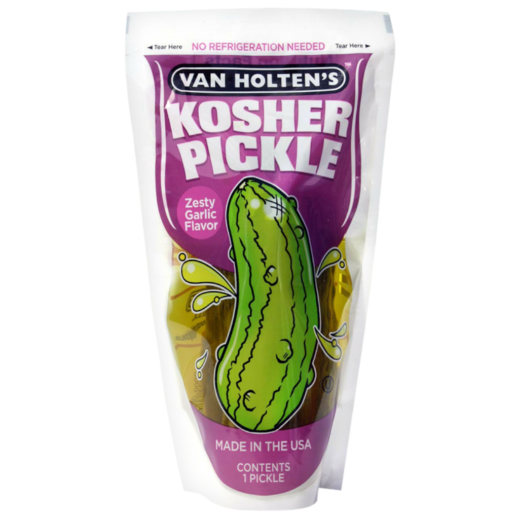 Van Holten's Jumbo Kosher Pickle In-a-Pouch Zesty Garlic