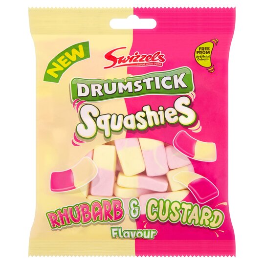 Swizzels Drumstick Squashies Rhubarb & Custard - 4.6oz (131g)