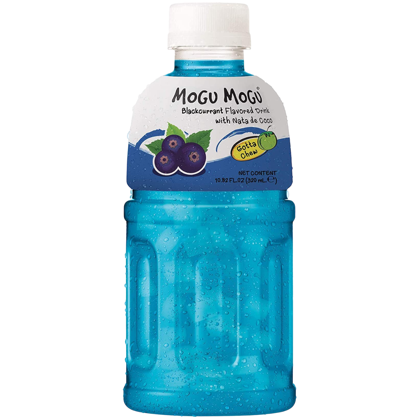 Mogu Mogu Blackcurrant Flavoured Drink with Nata de Coco - 10.8fl.oz (320ml)